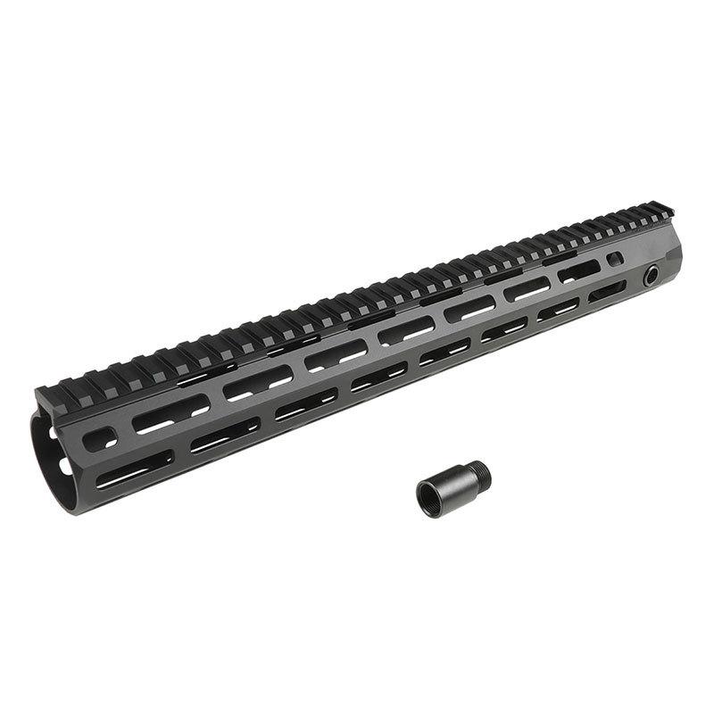 Airsoft Artisan KAC URX4 スタイル M-LOK 14.75inch ハンドガード Black (AEG GBB PTW)