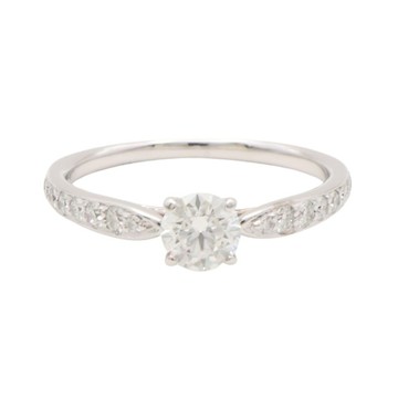 Tiffany & Co 蒂芬妮 Solitaire 戒指 PT950鉑金 鑽石 【二手名牌BRAND OFF】