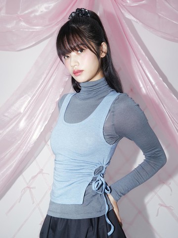 Layered Polar T-shirt - Charcoal