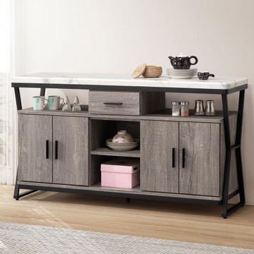 【Homelike】 喜家居仿石紋5尺餐櫃(2050)