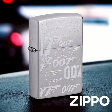 ZIPPO James Bond007防風打火機骨灰玩家珍藏 48735 經典緞面鉻 007 贈專用油 終身保固