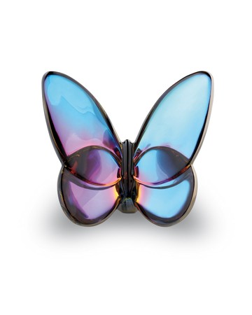 2.5" Lucky Crystal Blue Scarabee Butterfly