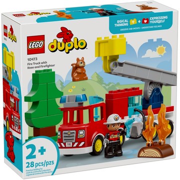 [樂享積木] LEGO 10473 附水管消防車和消防員 得寶系列