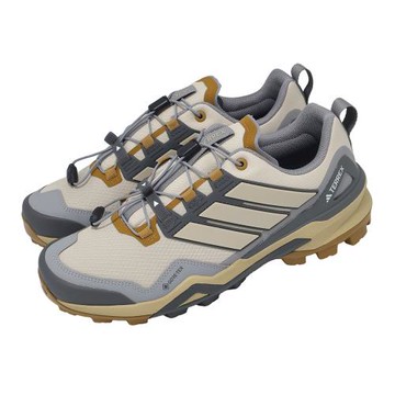 adidas 愛迪達 登山鞋 Terrex Skychaser GTX 男鞋 米灰 防水 越野 戶外 健行