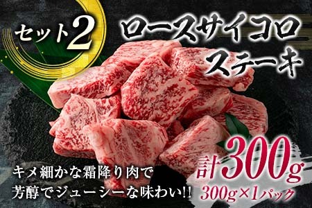 ≪数量限定≫宮崎牛ステーキ食べ比べセット(合計500g)　肉　牛　牛肉　国産 E42-23