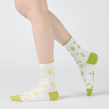 【Change Tone 襪子專賣店】森友露營趣〈米白〉