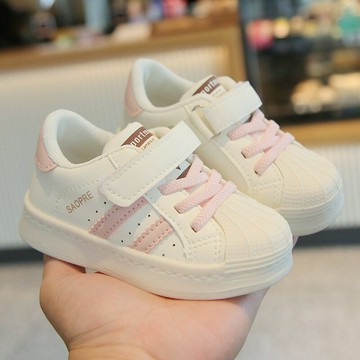 女童板鞋春秋兒童鞋子女幼兒園寶寶學步鞋軟底防踢男童鞋百搭透氣鑫弘-萌寶童裝可開發票