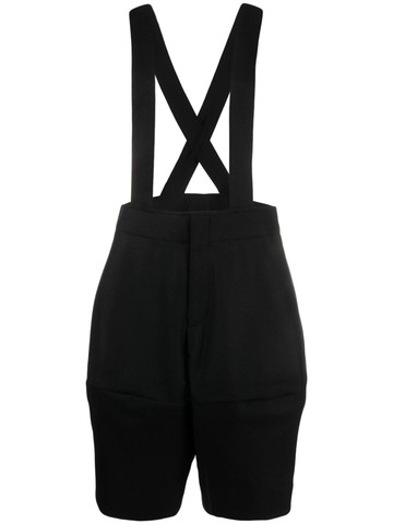 Comme Des Garçons - wool suspender shorts - women - Wool/Nylon - XS - Black