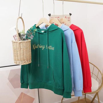 清倉連帽衛衣女2025春秋新款韓版寬松bf套頭帶帽衫薄款長袖外套潮