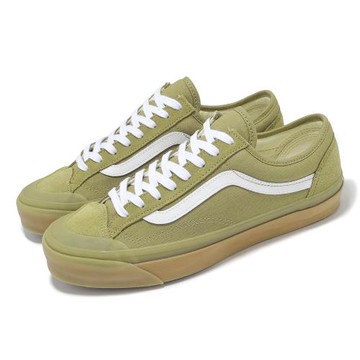 Vans 休閒鞋 Lx Old Skool 136 男鞋 卡其 白 Premium 麂皮 板鞋 VN000SHMFF9