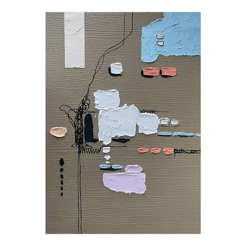 御畫房 當代國家級展覽畫家 抽象系列手繪油畫70×100cm(DB-173)