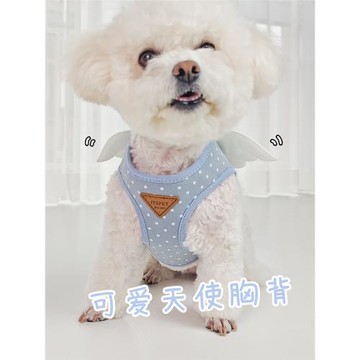 ITSPET點點天使胸背帶寵物翅膀背心式遛狗小型犬小貓咪狗狗牽引繩