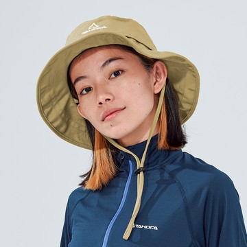 Wiyaka 防潑水可收納漁夫帽 卡其色