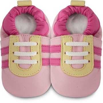 英國 shooshoos 健康無毒真皮手工鞋/學步鞋/嬰兒鞋_粉紅佳人_102824 (公司貨)