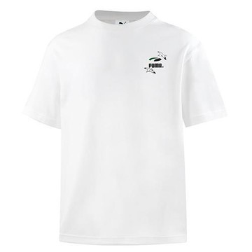 Puma 短袖上衣 男裝 背面印花 棉質 白【運動世界】63125302