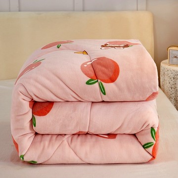 牛奶絨加厚冬被被子芯6斤8斤棉被保暖春秋被雙人太空被褥四季通用