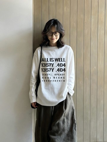 美式白色長袖 男女生上衣 印花寬鬆情侶短袖T 上衣女 美式t  韓版T 大學T新款顯瘦秋季內搭打底衫純棉寬鬆早秋上衣