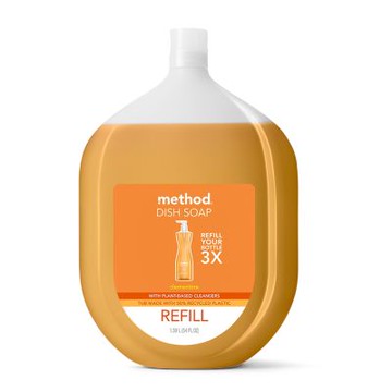 Method美則 純淨洗碗精補充瓶-克萊門氏柑橘 1590ml