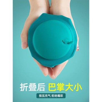 旅行枕頭便攜飛行護頸枕出差脖子u形枕長途旅游神器按壓充氣u型枕