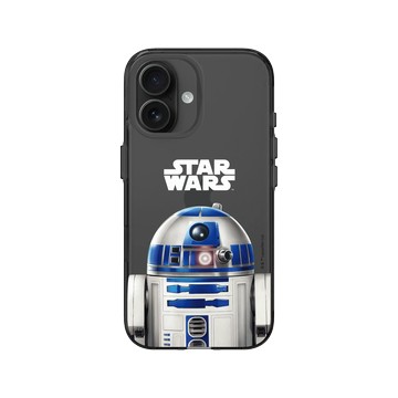 iPhone 16 Clear (相機按鈕) 酷墨灰 - 迪士尼-星際大戰 Star Wars - R2-D2-復古系列