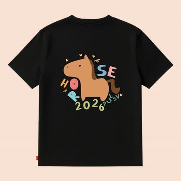 2026春夏新品PULSV韓國羽毛球服男女同款速干運動短袖休閑T恤馬