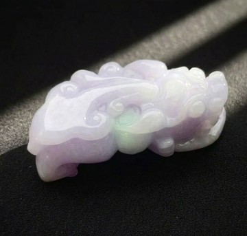 【招財神獸】春帶彩翡翠貔貅 | 天然緬甸玉翡翠A貨 | 送禮