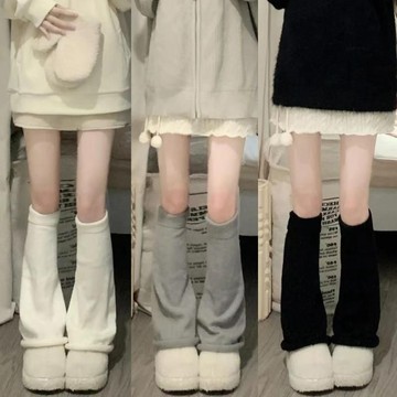 臺灣/✨堆堆襪 長筒襪  襪套jk襪套針織喇叭襪套女堆堆襪原宿風y2k辣妹闊腿秋冬中筒百搭腿套