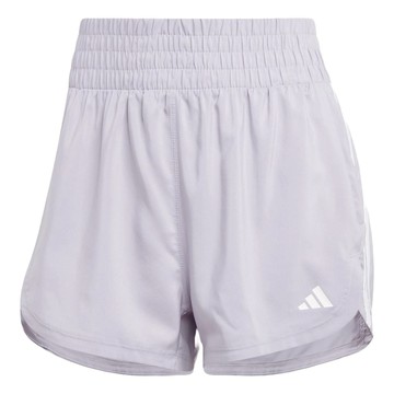 (WMNS) adidas Pacer Training 3-Stripes Woven High-Rise Shorts 'Grey White'