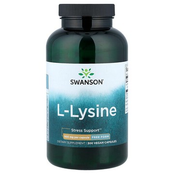 Swanson Vitamins, L-賴氨酸，500 毫克，300 粒膠囊