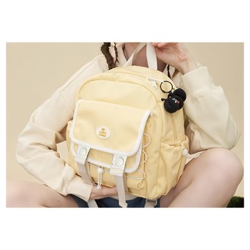 Vanwalk 原創日系學院百搭雙肩包 V2346  610g  鴨鴨黃