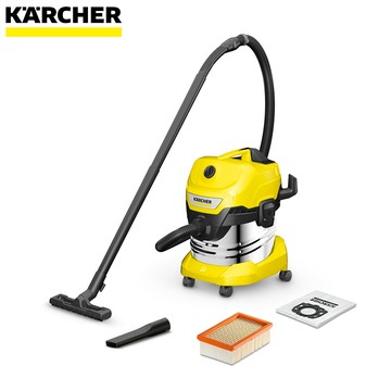 【德國凱馳 KARCHER WD4S】乾溼兩用 多功能 吸塵器 汽車內裝 粉塵清潔 乾濕皆可使用 16282570