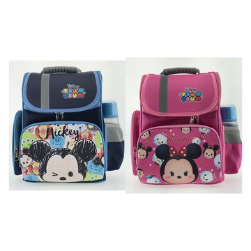 ~雪黛屋~米奇~米妮書包後背大容量u型大開口主袋內多隔層可放a4資夾水瓶外袋口加強護脊透氣中高年級適