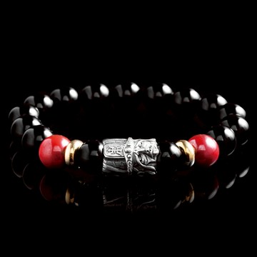 【JK銀飾】謝范將軍正氣守護 手串／925純銀 【手串、手鍊、串珠、七爺八爺】