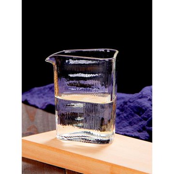 加厚公道杯玻璃高硼硅迷你分茶器小號一人公杯中式三角形茶海單個