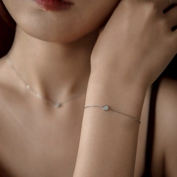 璀璨碎鑽感純銀手鍊 | 質感。氣質