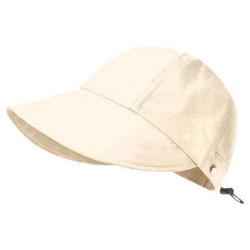 愛北鼻 成人遮陽帽 速乾薄款可掛口罩 米色 帽圍54~60cm