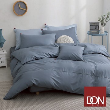 DON 極簡生活200織精梳純棉被套床包組｜星際灰｜(單人/雙人/加大/特大)