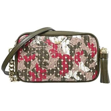 MICHAEL KORS CROSSBODIES 蝴蝶鉚釘雙層相機包.綠
