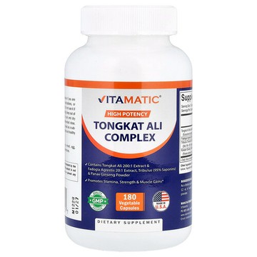 Vitamatic, 東革阿里複合物，優效，180 粒素食膠囊