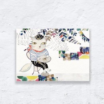 明信片/感謝卡/萬用卡 | 拈花惹草/吃吃喝喝貓系列