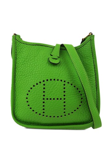 Hermès Pre-Owned - 2003 Evelyne TPM shoulder bag - women - Calf Leather - One Size - Green
