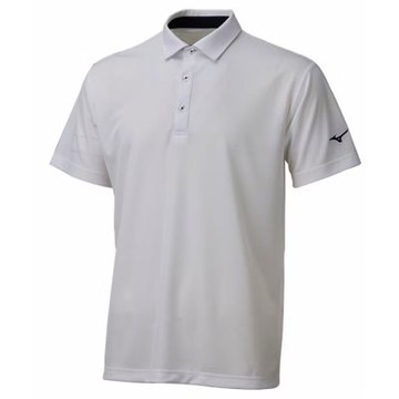 MIZUNO 美津濃 短袖上衣 男 POLO衫 吸濕排汗 白 32TAC10201