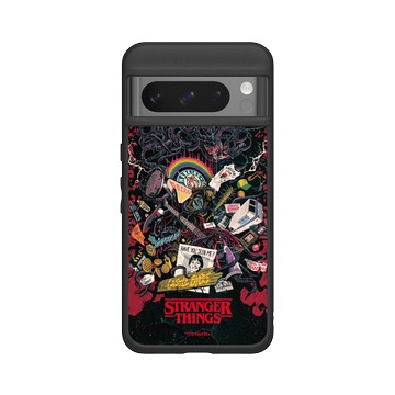 Pixel 8 Pro SolidSuit 黑 - Stranger Things - 怪奇物語日