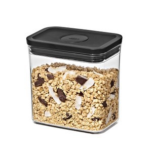 OXO POP 長方按壓保鮮盒- 1.6L (經典霧黑)