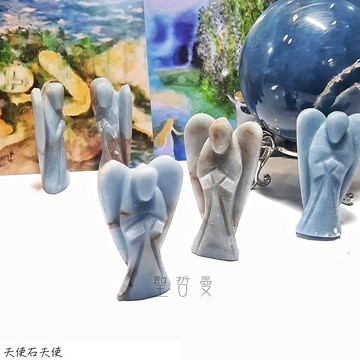 天使石天使(Angelite) 雕件/擺件 ~提升靈性意識、直覺及溝通技巧
