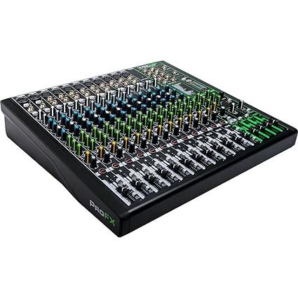 Mackie ProFX16v3 16-Channel Sound Reinforcement Mixer with Built-In FX, Gator Cases G-MIXERBAG-2118 Mixer Bag ＆ Stereo Cable 10' Bundle