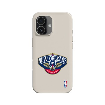 iPhone 17 SolidX 貝殼灰 - NBA - Logo-新奧爾良鵜鶘 New Orleans Pelicans