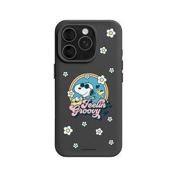 iPhone 16 Pro SolidX 黑 - 史努比 Snoopy - 開心小花