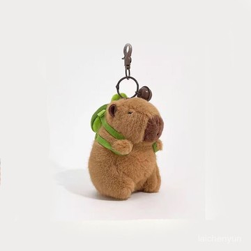 優選好物 卡皮巴拉水豚玩偶包包掛件書包鑰匙扣學生小禮物可愛毛絨公仔掛飾 ICII
