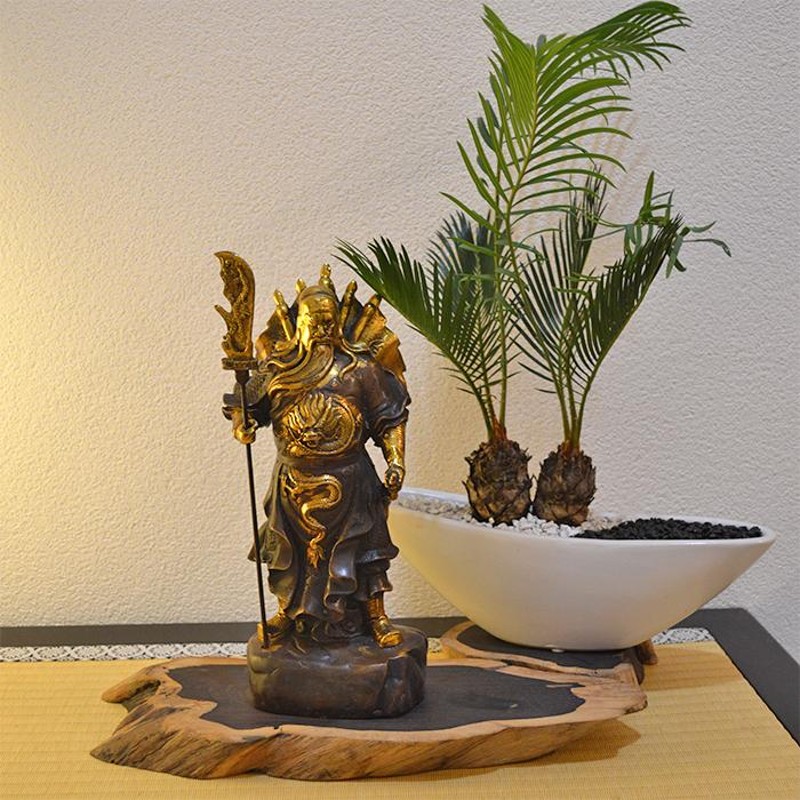 三国志 関羽雲長 金属製ミニチュア 骨董品 アンティーク 写真より重厚感あり Amazon.co.jp: Luosyaer,ミニチュア 関羽（雲長）青龍偃月刀